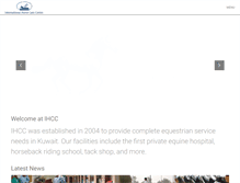 Tablet Screenshot of ihcckuwait.com